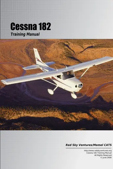 Cessna 182 Training Manual Coil Bound 6X9 1