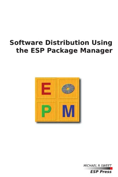 Software Distribution Using The Esp Package Manager 1