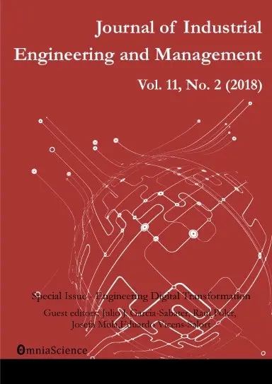 Journal Of Industrial Engineering And Management Vol.11, No.2 (2018) - Special Issue: Engineering Digital Transformation 1