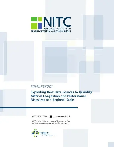 Exploiting New Data Sources To Quantify Arterial Congestion And Performance Measures At A Regional Scale 1