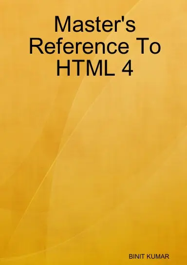 Master's Reference To Html 4 1