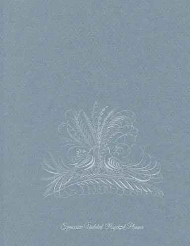 Spencerian Undated Perpetual Planner - Grey 8.5 X 11" 1