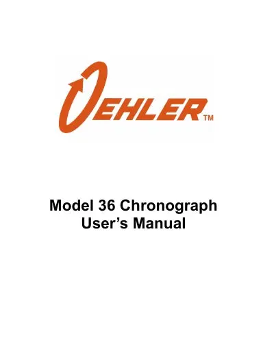 Model 36 Instructions 1