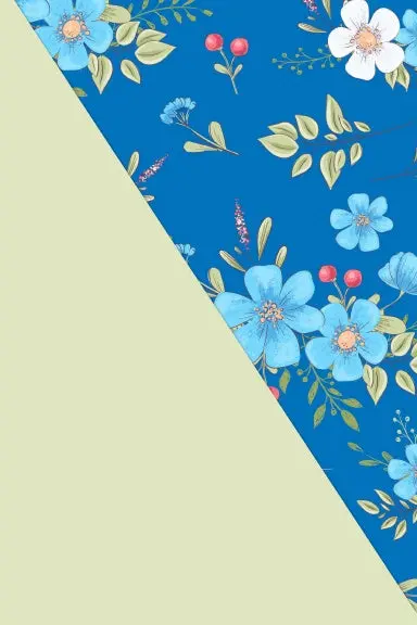 Composition Notebook: Floral Blues | Exercise Book 150 Lined Journal Pages | Diary | 6"X 9" Gloss Finish Paperback 1