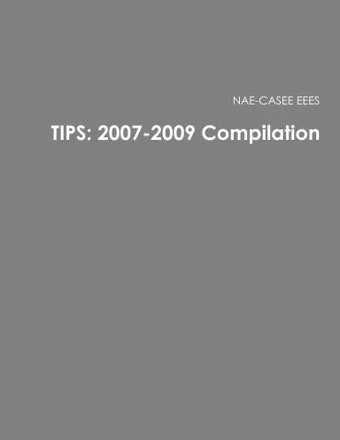 Tips: 2007-2009 Compilation 1