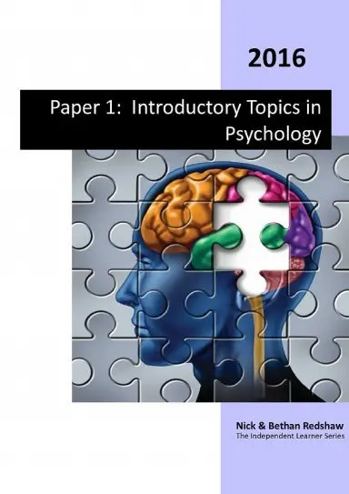 Paper 1 - Introductory Topics In Psychology 1