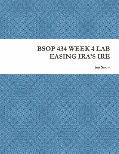 Bsop 434 Week 4 Lab Easing Iraõs Ire 1