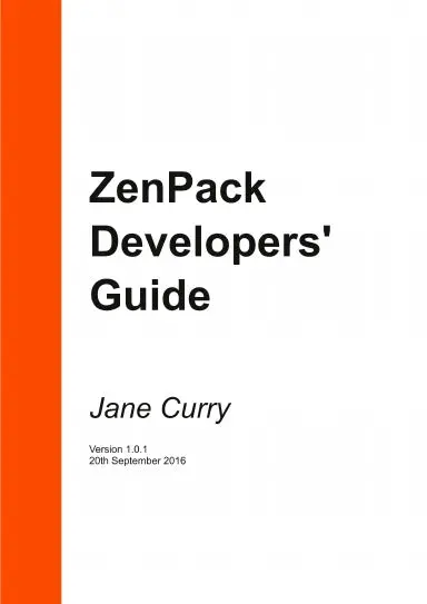 Zenpack Developers' Guide 1
