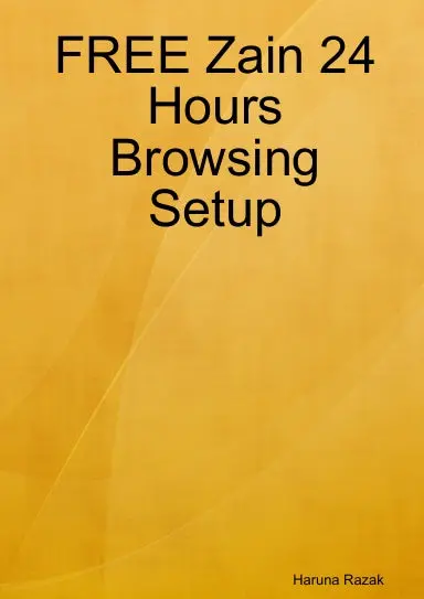 Free Zain 24 Hours Browsing Setup 1