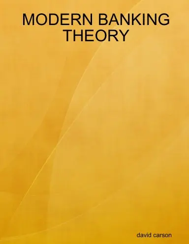Modern Banking Theory 1