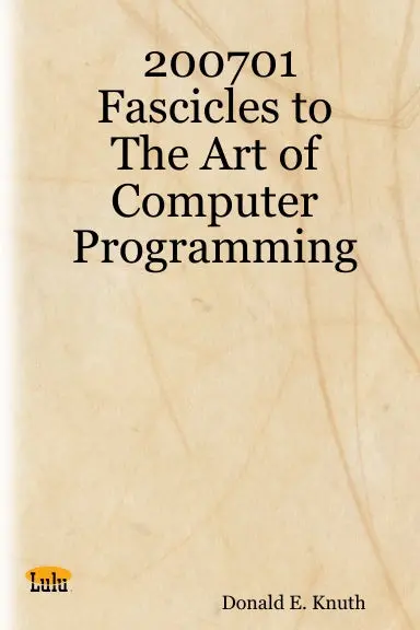 200701 Fascicles To The Art Of Computer Programming 1