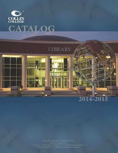 Catalog 2014-2015 (August 2014) 1