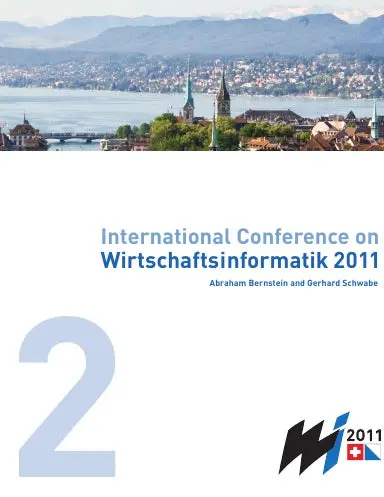 Proceedings Of The 10Th International Conference On Wirtschaftsinformatik - Volume 2 Of 2 1