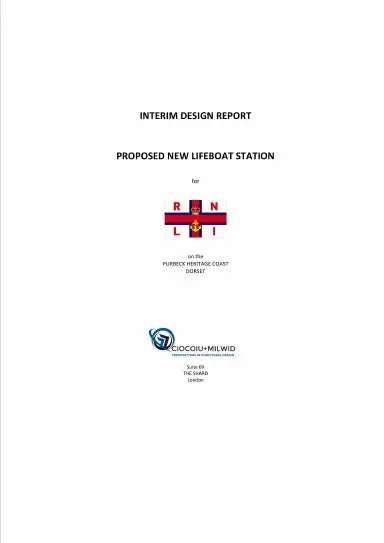 Purbeck Heritage Coast Lifeboat Station - Interim Design Report 1