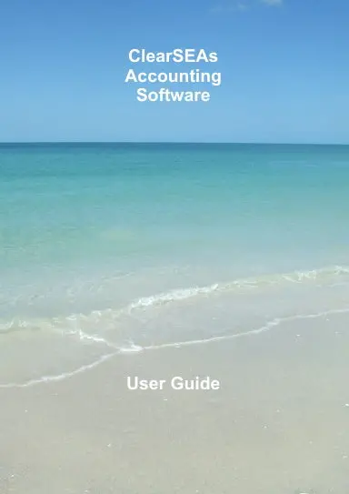 Clearseas Accounting Software User Guide 1