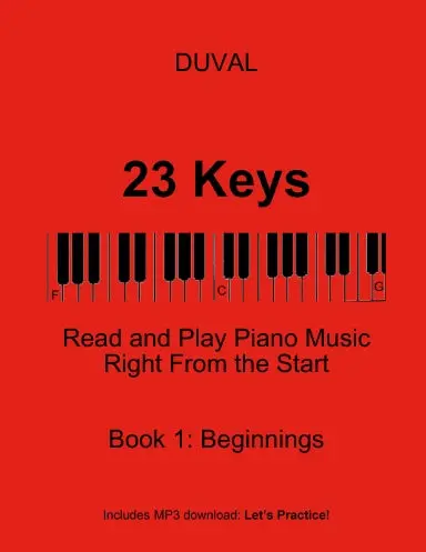 23 Keys: Read And Play Piano Music Right From The Start,  Book 1 (Usa Ed.) 1