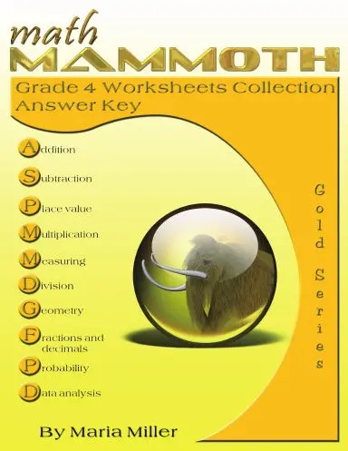 Math Mammoth Grade 4 Worksheets Answer Key 1