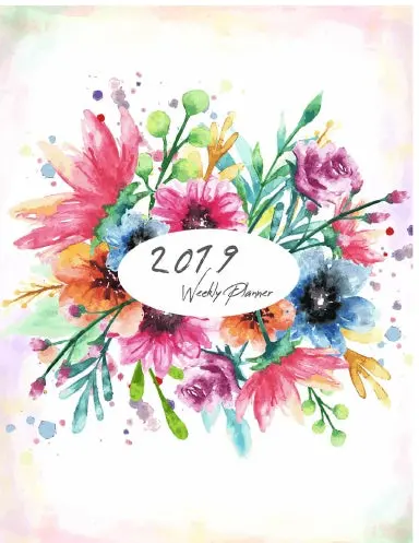 2019 Weekly & Academic Planner, One Year Calendar Schedule Organizer And Journal Notebook, Hourly Daily Weekly Monthly Year, Portable Format (January - December 2019) 1