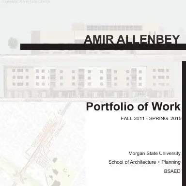 Amir Allenbey's Morgan State Portfolio 1