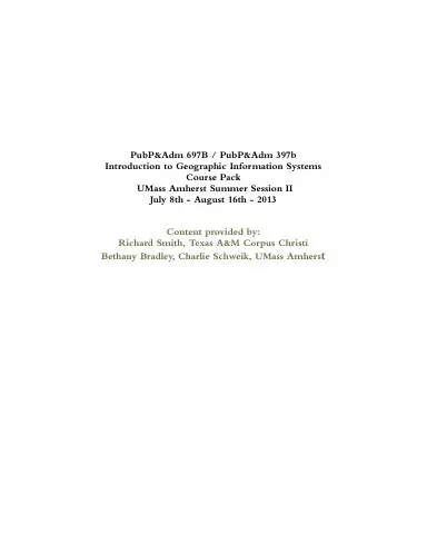 Intro To Geographic Information Systems 1