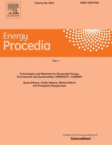 Technologies And Materials For Renewable Energy, Environment And Sustainability (Tmrees14-Eumisd): Volume 50, 2014 (Part 1) 1