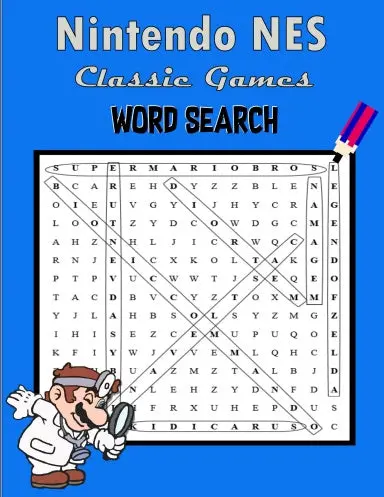 Nintendo Nes Classic Games Word Search 1