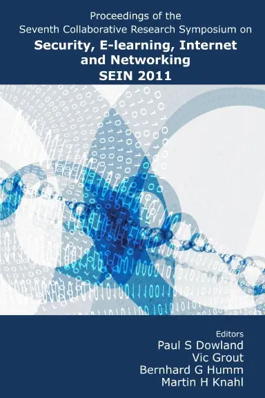Sein2011: Proceedings Of The Seventh Collaborative Research Symposium 1