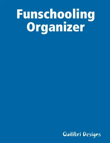 Funschooling Black-And-White Organizer, Printed And Coil-Bound 1