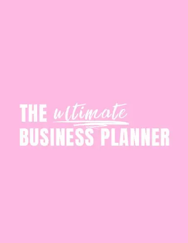 The Ultimate Business Planner Pink 1