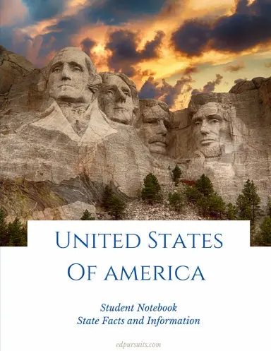 United States Of America - Student Notebook -State Facts And Information 1