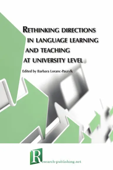 Rethinking Directions In Language Learning And Teaching At University Level 1