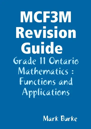 Mcf3m Revision Guide 1
