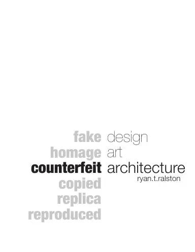 Counterfeit Architecture 1
