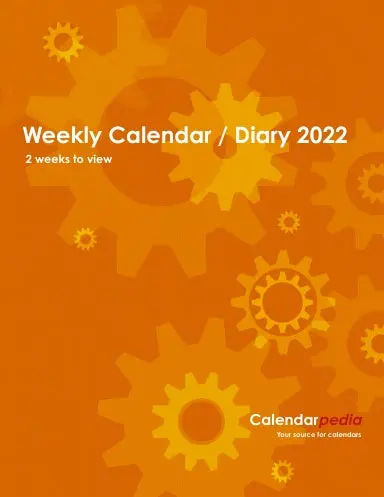 Weekly Calendar / Diary 2022 1