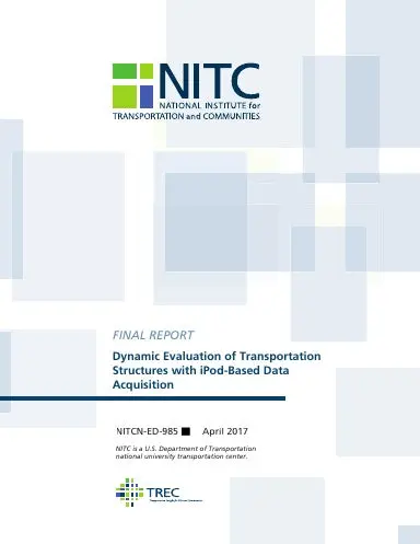 Dynamic Evaluation Of Transportation Structures With Ipod-Based Data Acquisition 1