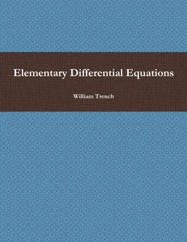Elementary Differential Equations 1