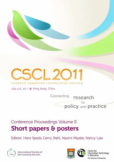 The Computer Supported Collaborative Learning (Cscl) Conference 2011, Volume 2 1