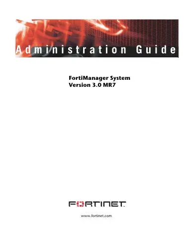 Fortimanager Administration Guide 1
