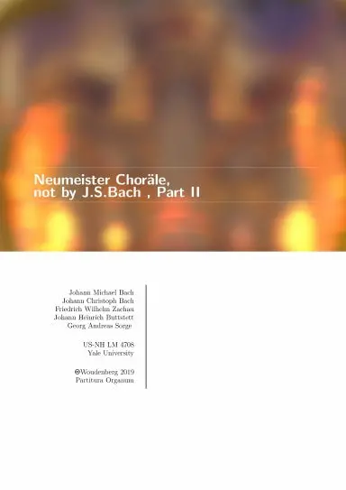 Neumeister Choršle, Not By J.S.Bach, Part Ii 1