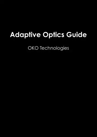 Adaptive Optics Guide 1
