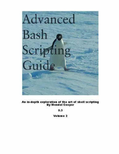 Advanced Bash Scripting Guide 5.3 Volume 2 1
