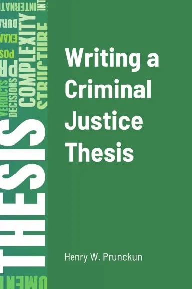 Writing A Criminal Justice Thesis 1