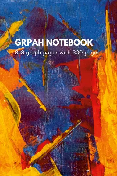 Graph Book  200 Pages - 8X8 Graph Paper For 6 X 9 Inches 1