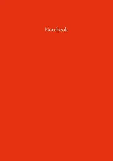 Classic A5 Notebook: Scarlet Red. By Paper Parisa 1