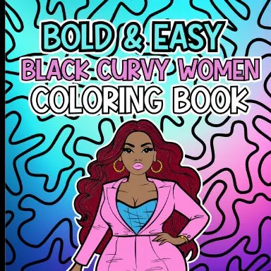 Curvy Black Women Coloring Book 1