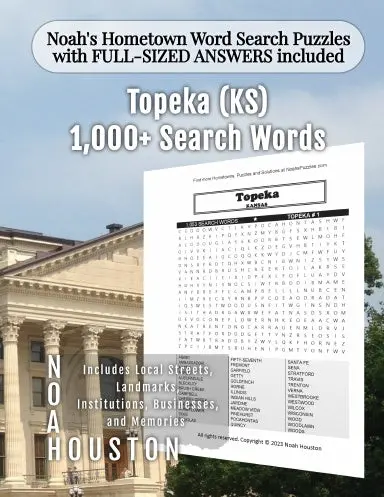 Noahõs Hometown Word Search Puzzles With Full-Sized Answers Included Topeka (Ks) 1