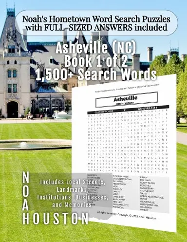 Noahõs Hometown Word Search Puzzles With Full-Sized Answers Included Asheville (Nc), Book 1 Of 2 1