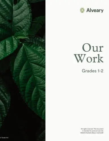 Our Work 24/25: Grades 1-2 (Coil Bound) 1