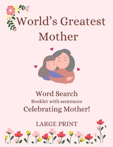 World's Greatest Mother - Word Search Puzzle Book With Beautiful Sentences 1