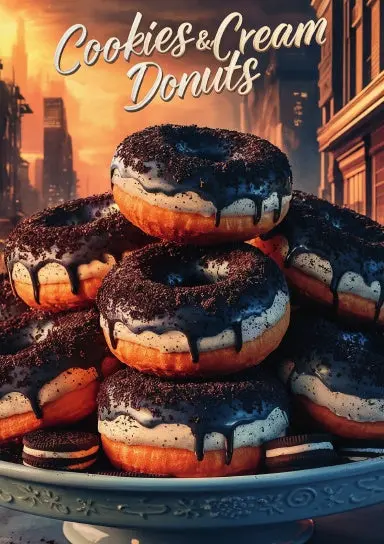 A5 Notebook, Journal | College Ruled Lined Paper | 120 Pages/60 Sheets | Tasty Donuts No. 6 1